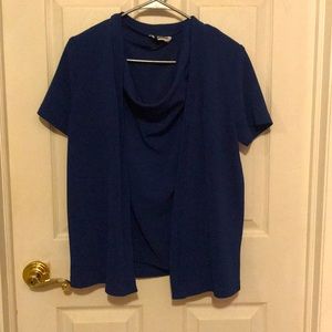 2piece matching set -navy blue short sleeve set